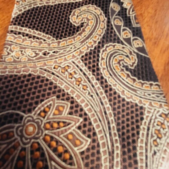 Emilio Ponti ~ Vintage, XL Paisley Pattern Necktie ~ Excellent Condition - Picture 4 of 7